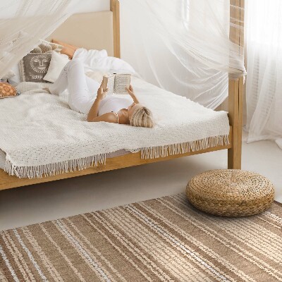 Vinylový koberec Hnědá tkanina boho vintage styl