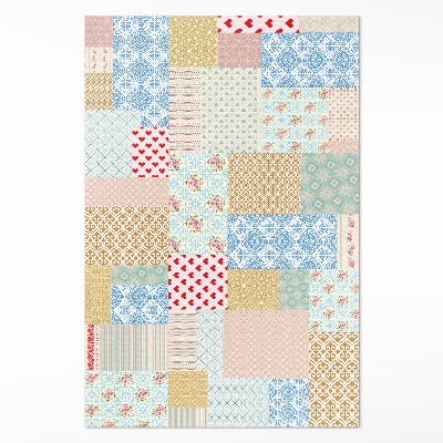 Patchwork různé kousky imitace tkaniny