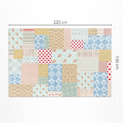Patchwork různé kousky imitace tkaniny