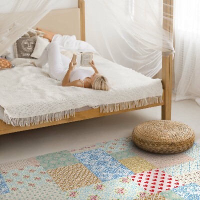 Patchwork různé kousky imitace tkaniny