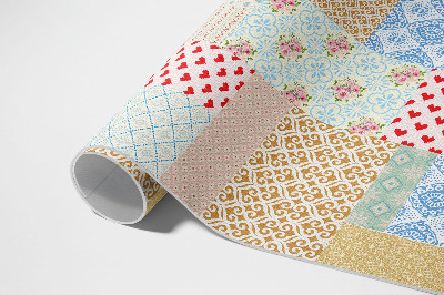 Patchwork různé kousky imitace tkaniny