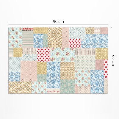 Patchwork různé kousky imitace tkaniny