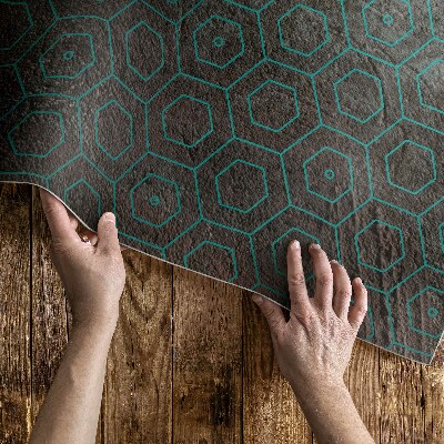 Hexagony retro surový design