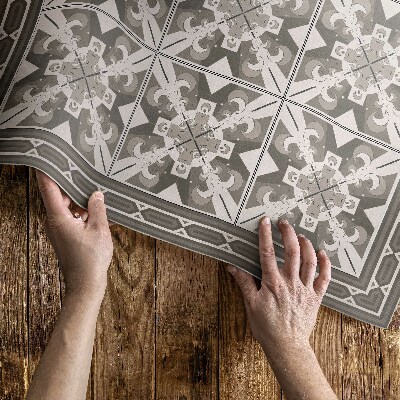 Geometrické kosočtverce zdobené dlaždice