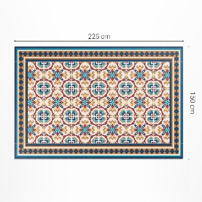 Květinová geometrie ozdobné dlaždice