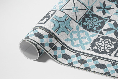 Tříbarevná geometrie ornamentální dlaždice