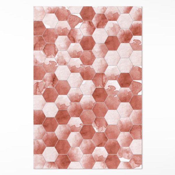 Akvarelové hexagony elegantní mozaika