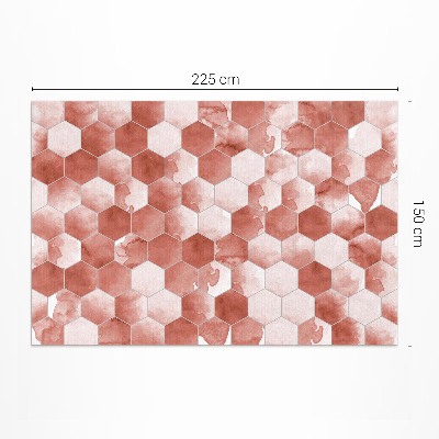 Akvarelové hexagony elegantní mozaika
