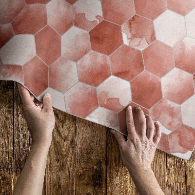 Akvarelové hexagony elegantní mozaika