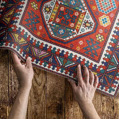 Vinylový koberec Turecký vzor dekorativní imitace tkaniny