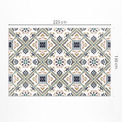 Vinylový koberec Geometrický dekor vzorované dlaždice