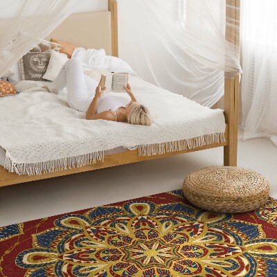 Vinylový koberec Bohatě zdobená mandala orientální vzor