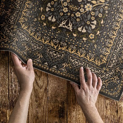 Vinylový koberec Rostlinné dekorace ornamentální vzor