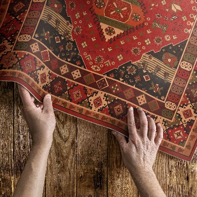 Vinylový koberec Antický styl rostlinné motivy vintage