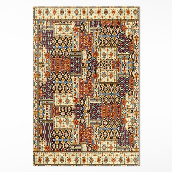Geometrický patchwork boho vintage