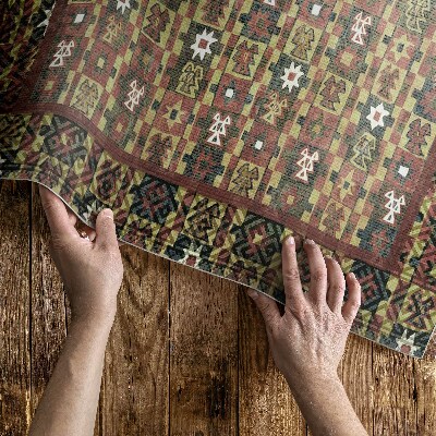 Vinylový koberec Vintage etno barevná mozaika vintage
