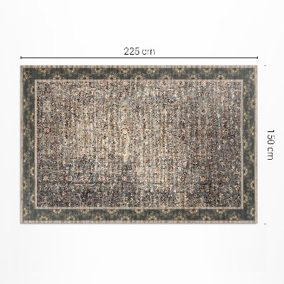 Vinylový koberec Vintage květinový vzor opotřebovaná textura