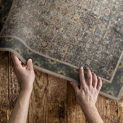 Vinylový koberec Vintage květinový vzor opotřebovaná textura