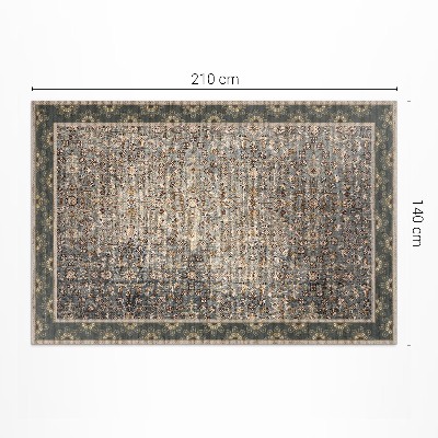 Vinylový koberec Vintage květinový vzor opotřebovaná textura