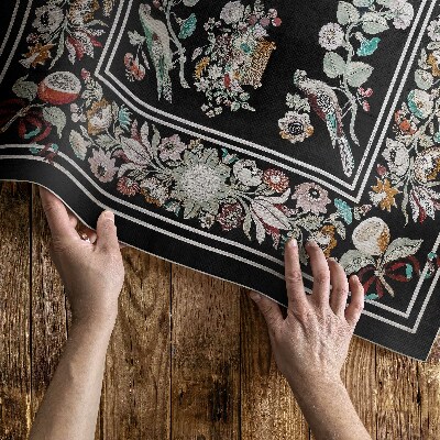 Vinylový koberec Rostlinné motivy zátiší vintage