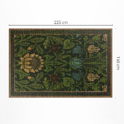 Vinylový koberec Květinové motivy William Morris