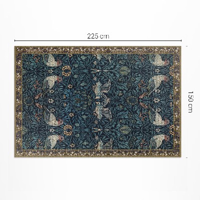 Vinylový koberec Pták na poli William Morris