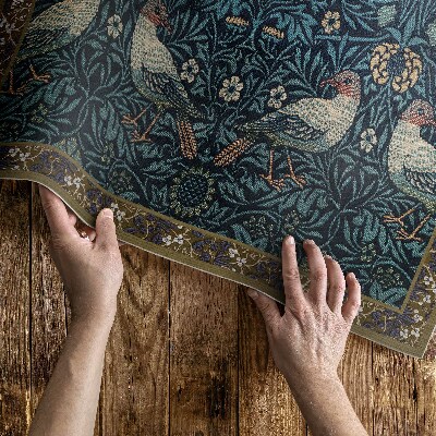 Vinylový koberec Pták na poli William Morris