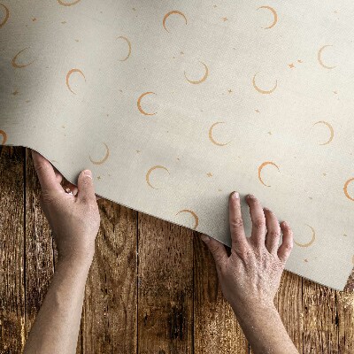 Vinylový koberec Drobná půlměsíc a hvězdy boho vesmír