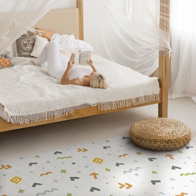Vinylový koberec Pastelové ikony a tvary boho styl