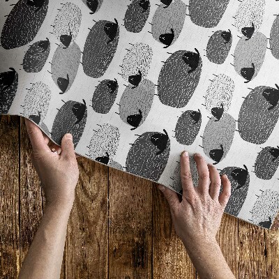 Vinylový koberec Malované ovce pravidelný vzor