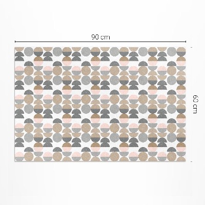 Kola a půlměsíce geometrický retro vzor