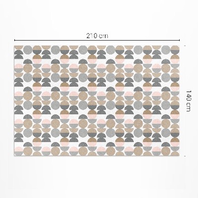 Kola a půlměsíce geometrický retro vzor