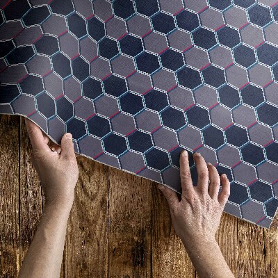Hexagony 3D jemná mozaika