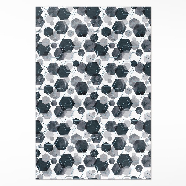 Akvarelové a lineární hexagony