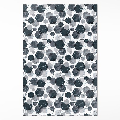 Akvarelové a lineární hexagony