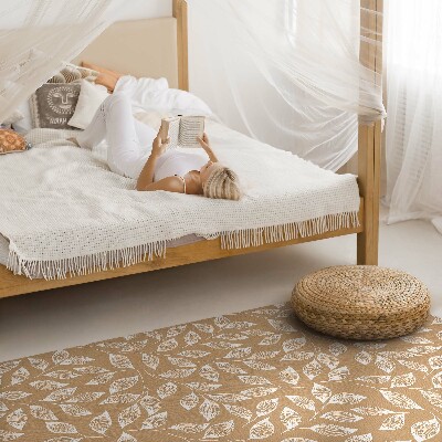 Vinylový koberec Boho lineární větvičky s listy