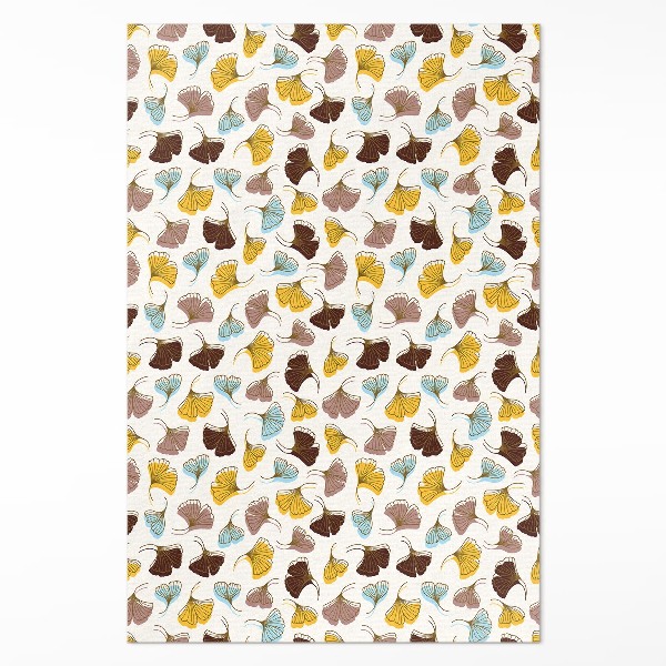 Pastelové listy jinanu ilustrace boho
