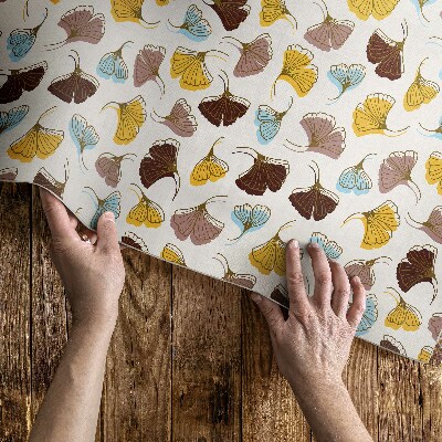 Pastelové listy jinanu ilustrace boho