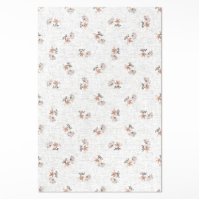 Drobné kvítky na tkanině boho
