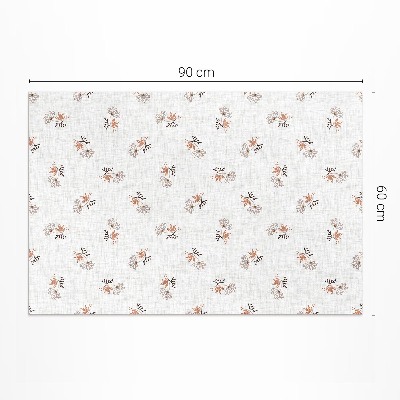 Drobné kvítky na tkanině boho