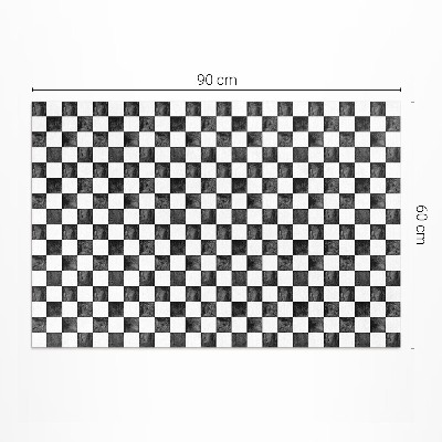 Kamenná šachovnice monochromatická