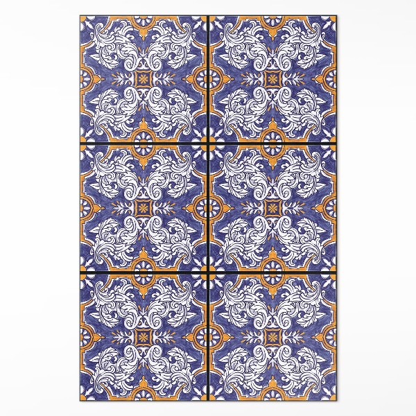 Stylové dlaždice s rostlinnými ornamenty