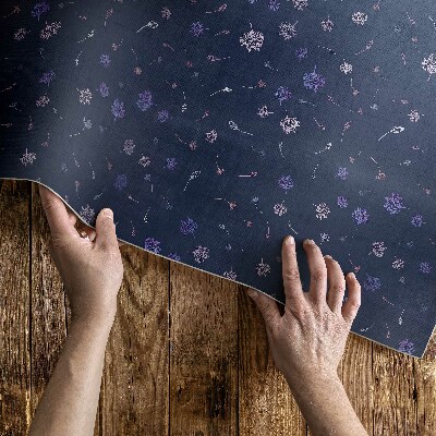 Vinylový koberec Drobné luční květy boho