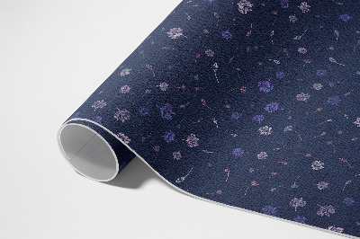 Vinylový koberec Drobné luční květy boho
