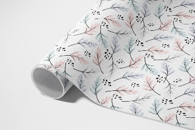 Vinylový koberec Pastelové jemné rostliny v boho stylu