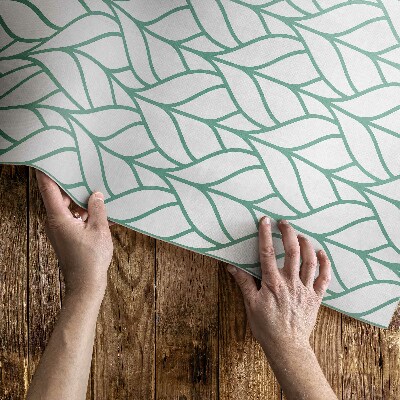 Vinylový koberec Lineární lístky minimalistický vzor