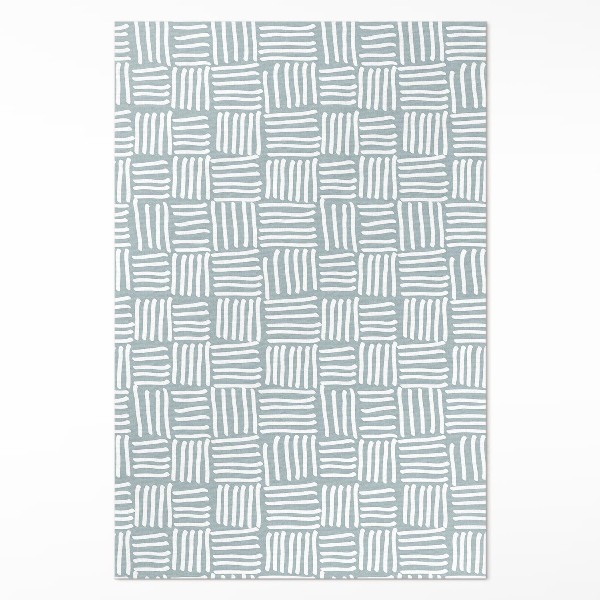 Vinylový koberec Boho pletený vzor minimalistický