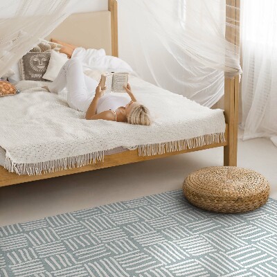 Vinylový koberec Boho pletený vzor minimalistický