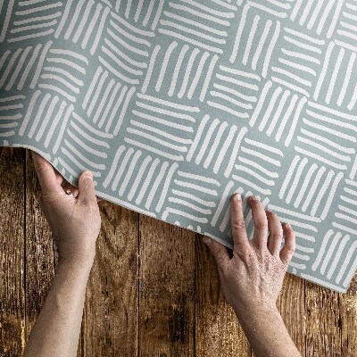 Vinylový koberec Boho pletený vzor minimalistický