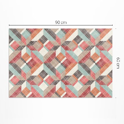 Vinylový koberec Opotřebovaný geometrický vzor